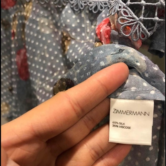 Zimmermann Harvoc Silk Blouse (Size 1) - Picture 5 of 6